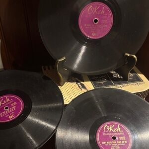 Gene Autry. Don't Waste Your Tears On Me".& you are my sunshine x1 vinyls